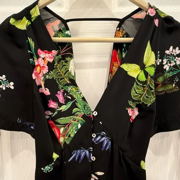 Karlie Kloss x Express Floral Print Maxi Dress - Women’s size 0 - Picture 4 of 11